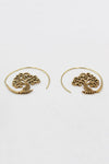 Tree of Life Hoop Earrings