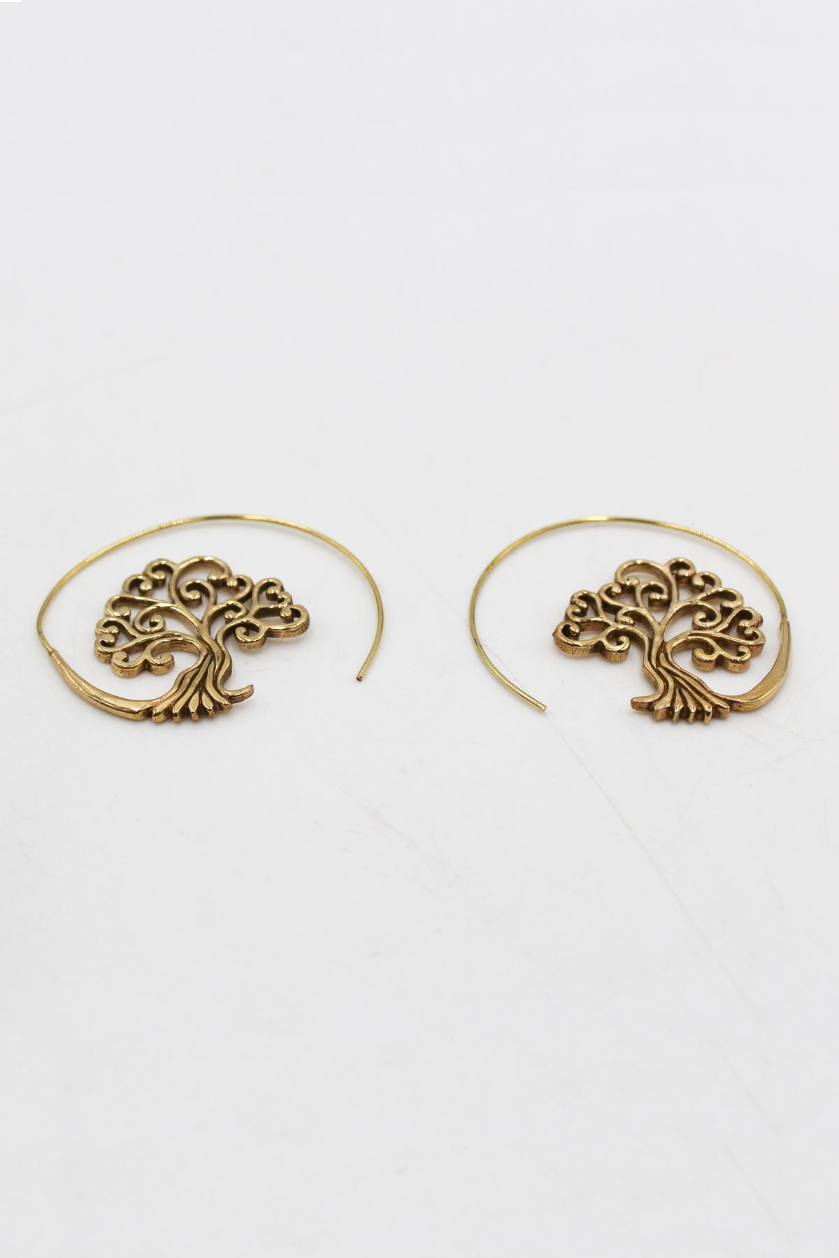 Tree of Life Hoop Earrings