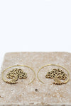 Tree of Life Hoop Earrings