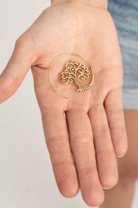 Tree of Life Hoop Earrings