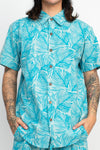 Tropical Leaves Button Up Shirt