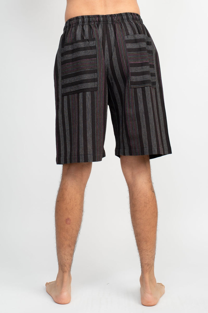 Yarn Dye Stripe Mens Cotton Shorts