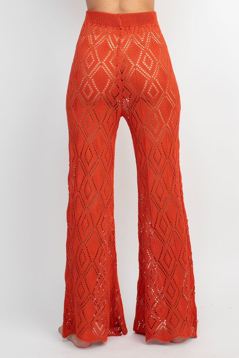 Diamond Knit Beach Bellbottoms