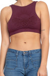 Soul Searching Printed V-Back Organic Cotton Bralette