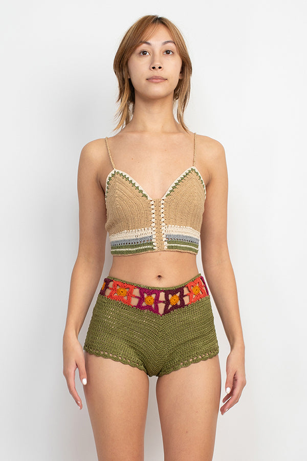 Fiesta Crochet Crop Top