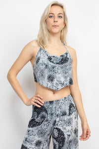 Drapey Yin Yang Halter Top