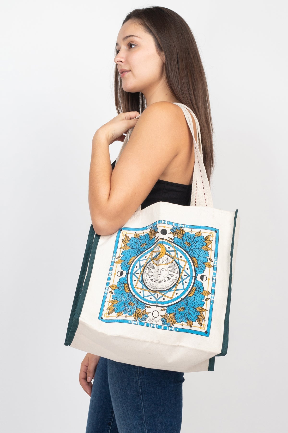 Psychedelic Trippy Boho Tote Bag